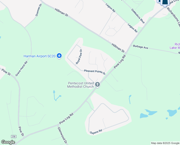 map of restaurants, bars, coffee shops, grocery stores, and more near 5075 Pleasant Pointe Drive in Warrenville