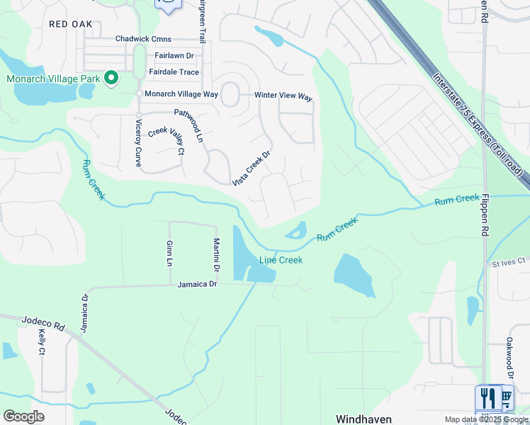 map of restaurants, bars, coffee shops, grocery stores, and more near 1575 Thornwick Trace in Stockbridge