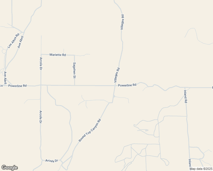 map of restaurants, bars, coffee shops, grocery stores, and more near 42178 Powerline Road in Hemet