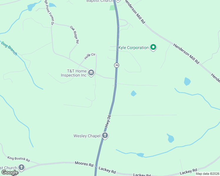 map of restaurants, bars, coffee shops, grocery stores, and more near 12392 Georgia 36 in Covington