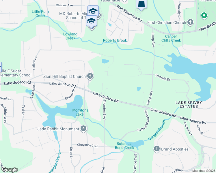 map of restaurants, bars, coffee shops, grocery stores, and more near 1927 Emerald Drive in Jonesboro