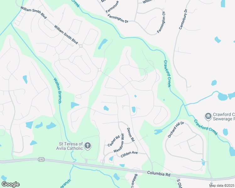 map of restaurants, bars, coffee shops, grocery stores, and more near 417 Longmeadow Drive in Grovetown