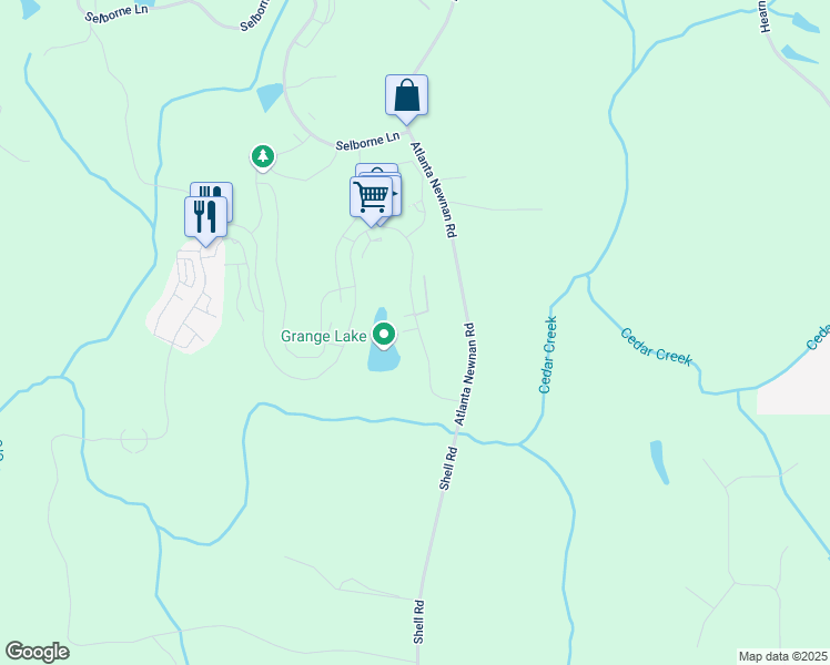 map of restaurants, bars, coffee shops, grocery stores, and more near 10528 Serenbe Lane in Palmetto
