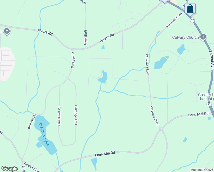 map of restaurants, bars, coffee shops, grocery stores, and more near 301 East Lake Drive in Fayetteville