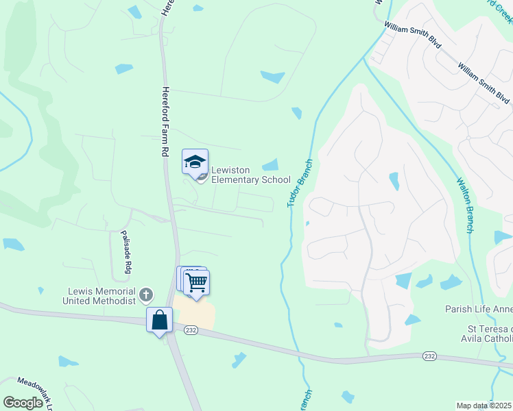 map of restaurants, bars, coffee shops, grocery stores, and more near 2513 Grier Circle in Evans