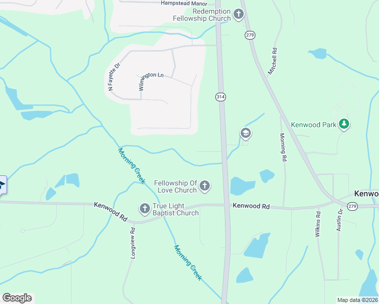 map of restaurants, bars, coffee shops, grocery stores, and more near 140 Joe Bray Road in Fayetteville
