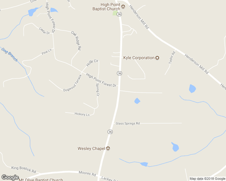 map of restaurants, bars, coffee shops, grocery stores, and more near 12392 Georgia 36 in Covington