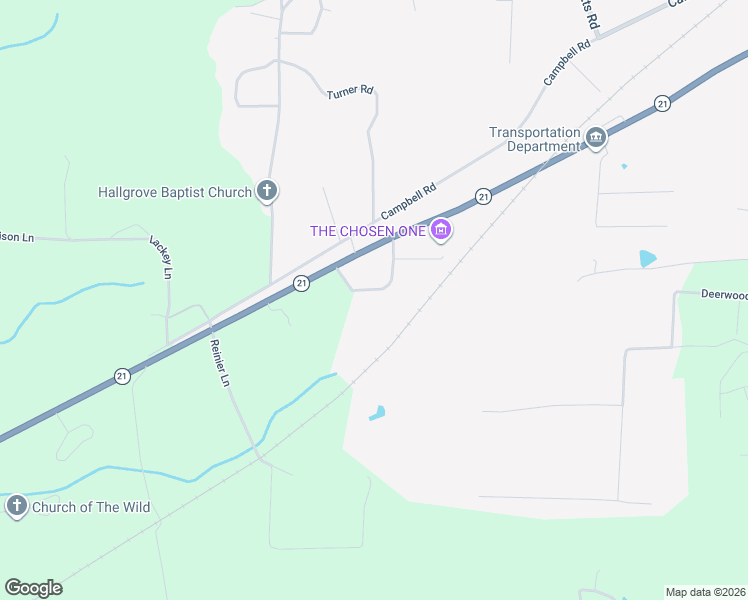 map of restaurants, bars, coffee shops, grocery stores, and more near 151 Meadowview Circle in Munford