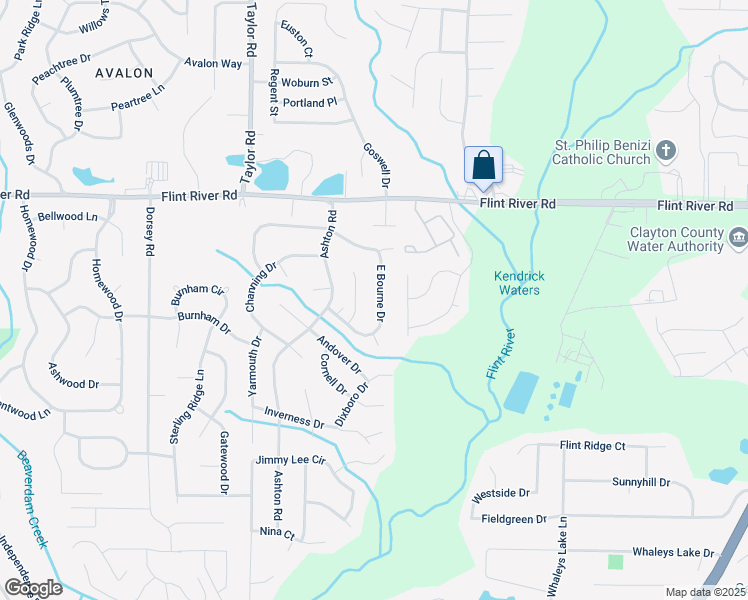 map of restaurants, bars, coffee shops, grocery stores, and more near 8833 East Bourne Drive in Jonesboro