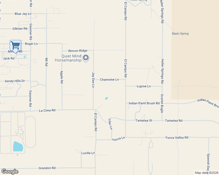 map of restaurants, bars, coffee shops, grocery stores, and more near 41790 Jay Dee Lane in Anza