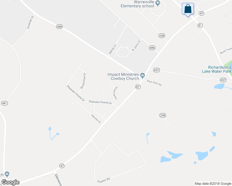 map of restaurants, bars, coffee shops, grocery stores, and more near 1052 Lands End Drive in Warrenville