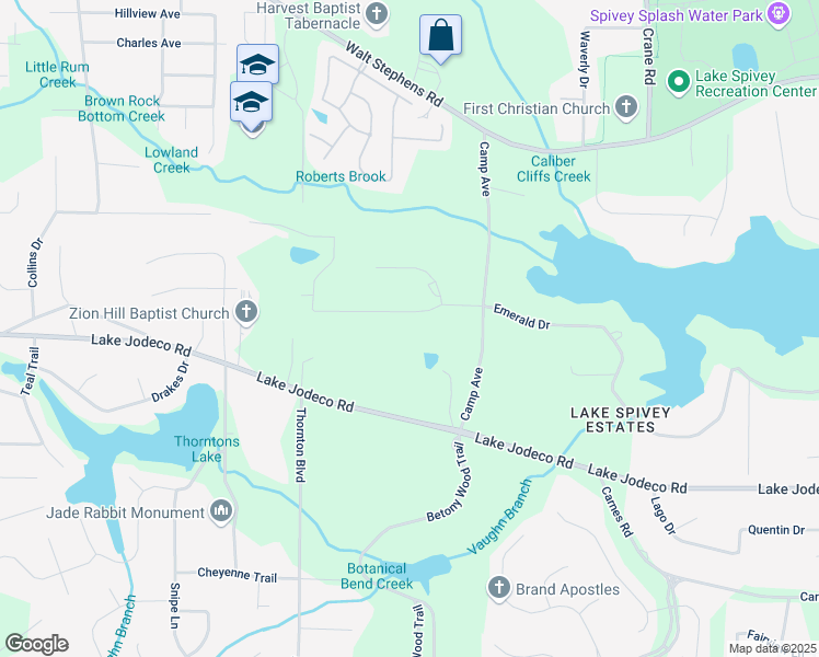 map of restaurants, bars, coffee shops, grocery stores, and more near 2019 Emerald Drive in Jonesboro