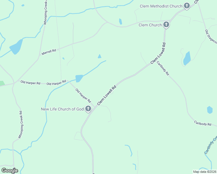map of restaurants, bars, coffee shops, grocery stores, and more near 1035 Clem Lowell Road in Carrollton