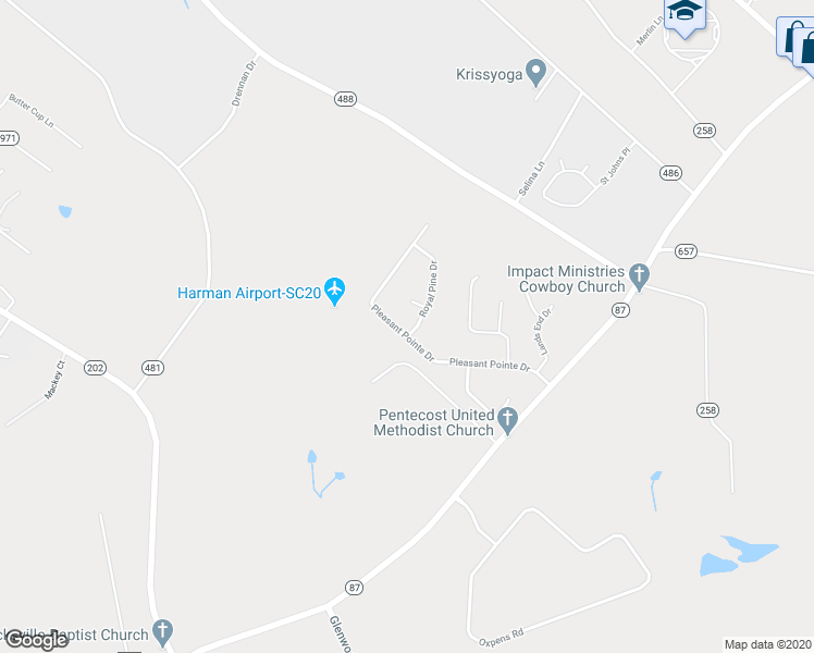 map of restaurants, bars, coffee shops, grocery stores, and more near 109 Royal Pine Drive in Warrenville