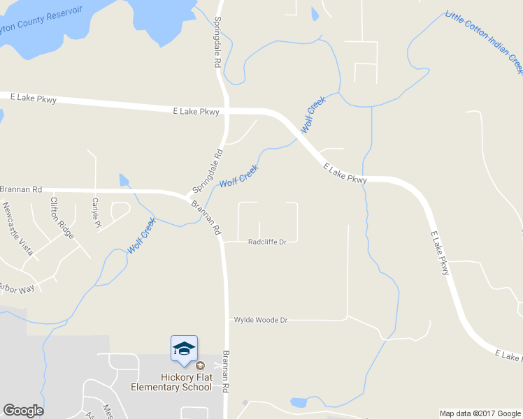 map of restaurants, bars, coffee shops, grocery stores, and more near 332 Warwick Place in McDonough