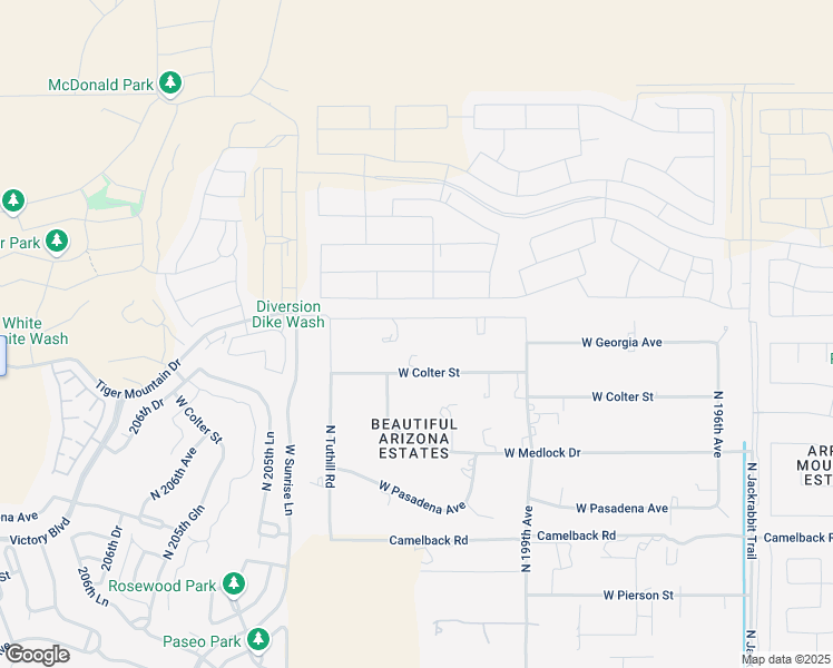 map of restaurants, bars, coffee shops, grocery stores, and more near 20041 West Missouri Avenue in Litchfield Park