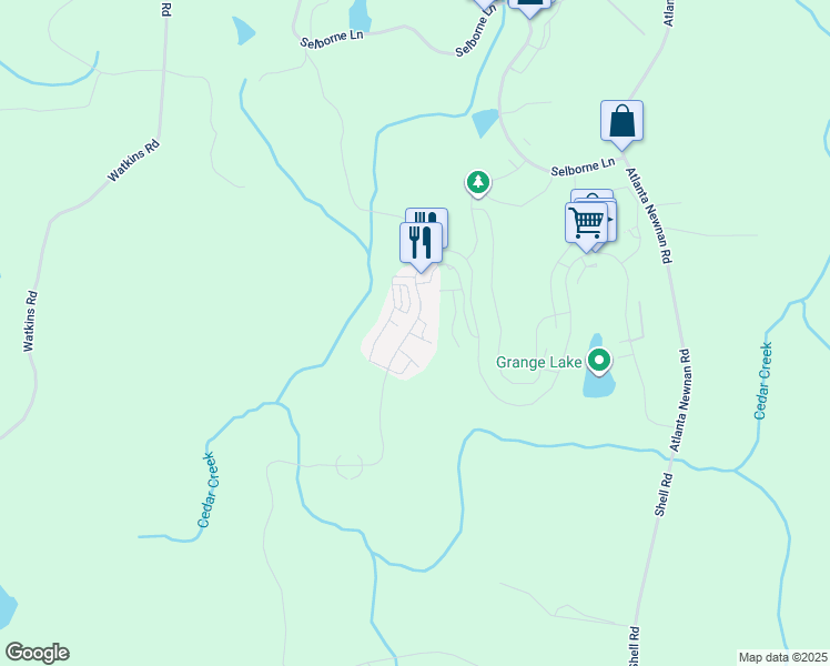 map of restaurants, bars, coffee shops, grocery stores, and more near 11260 Serenbe Lane in Palmetto