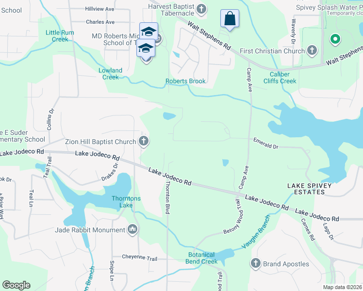 map of restaurants, bars, coffee shops, grocery stores, and more near 1927 Emerald Drive in Jonesboro
