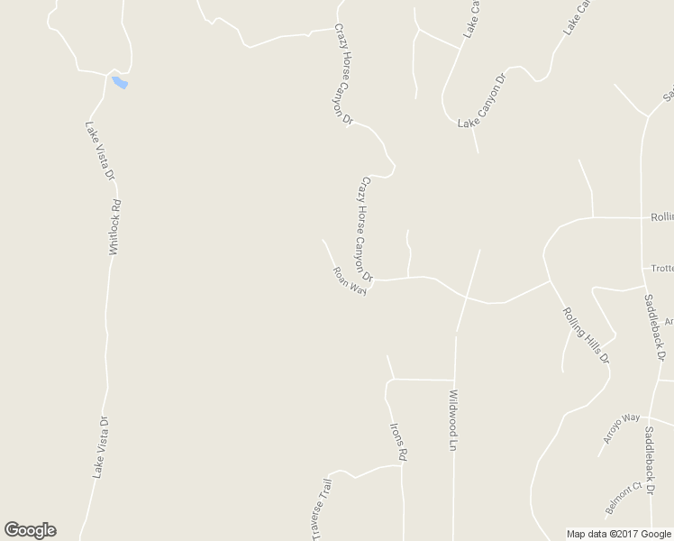 map of restaurants, bars, coffee shops, grocery stores, and more near Roan Way in Lake Riverside