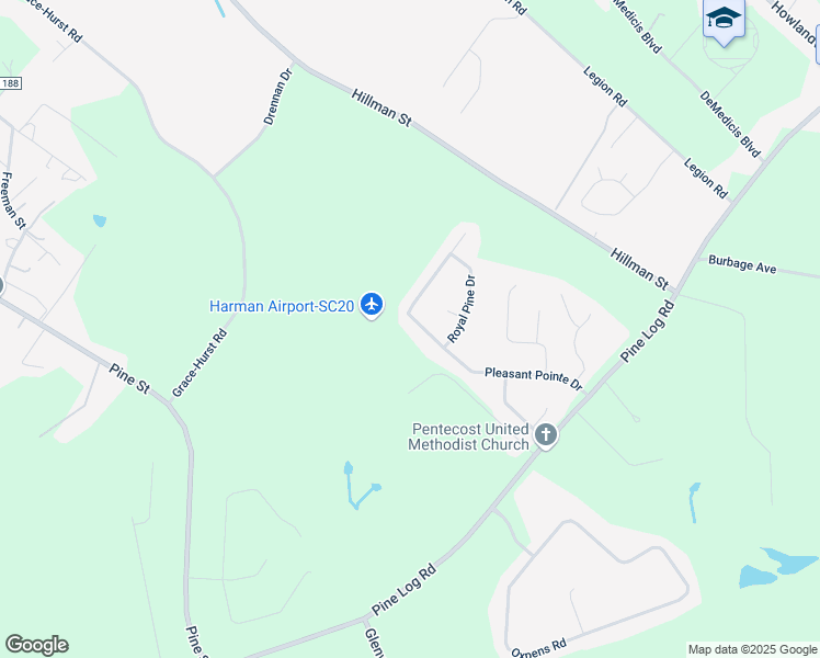 map of restaurants, bars, coffee shops, grocery stores, and more near 5217 Pleasant Pointe Drive in Warrenville