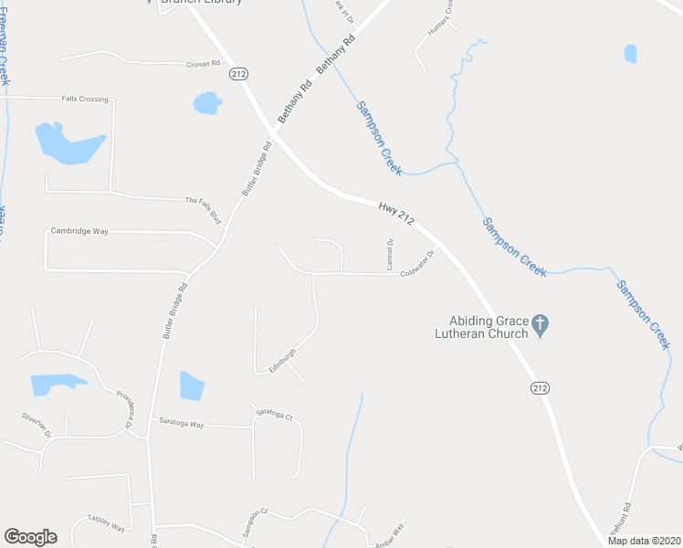 map of restaurants, bars, coffee shops, grocery stores, and more near 109 Coldwater Drive in Covington