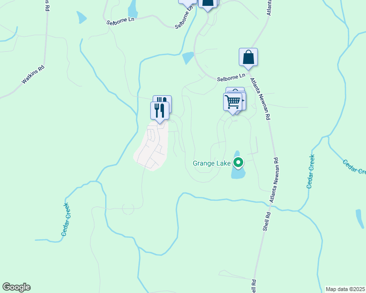 map of restaurants, bars, coffee shops, grocery stores, and more near 10840 Serenbe Lane in Palmetto