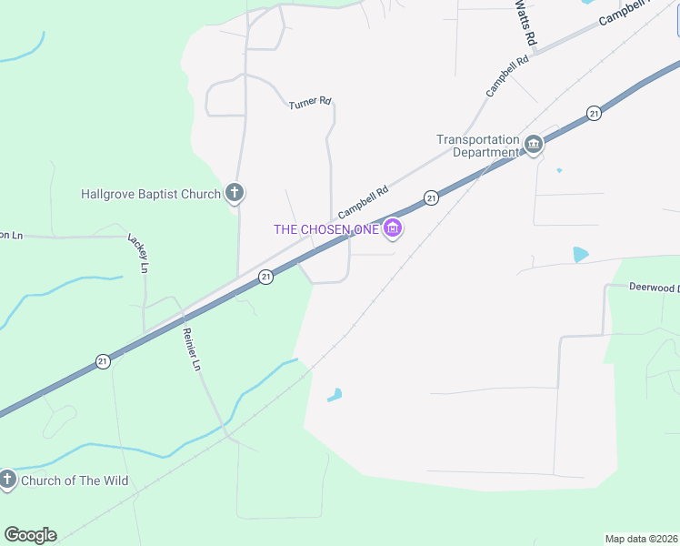 map of restaurants, bars, coffee shops, grocery stores, and more near 151 Meadowview Circle in Munford