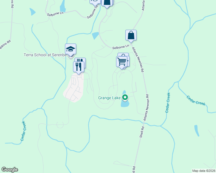 map of restaurants, bars, coffee shops, grocery stores, and more near 867 Rausch Ridge in Palmetto