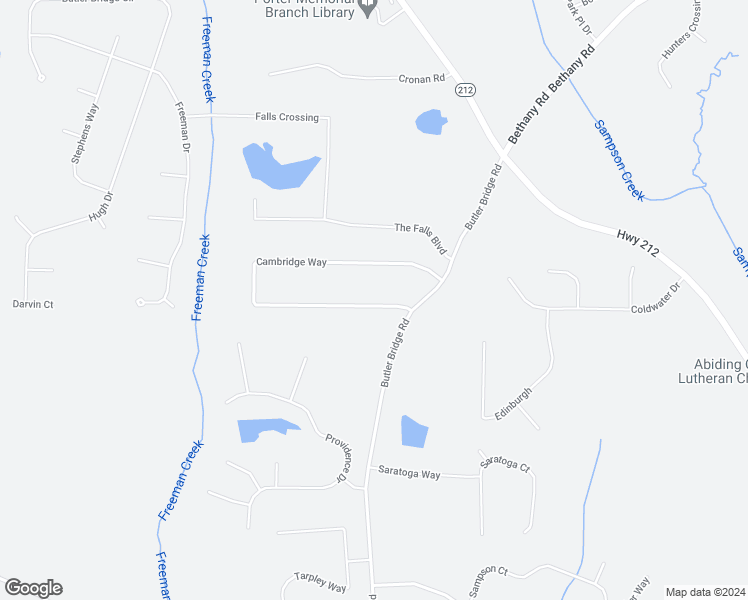 map of restaurants, bars, coffee shops, grocery stores, and more near 505 Cambridge Way in Covington