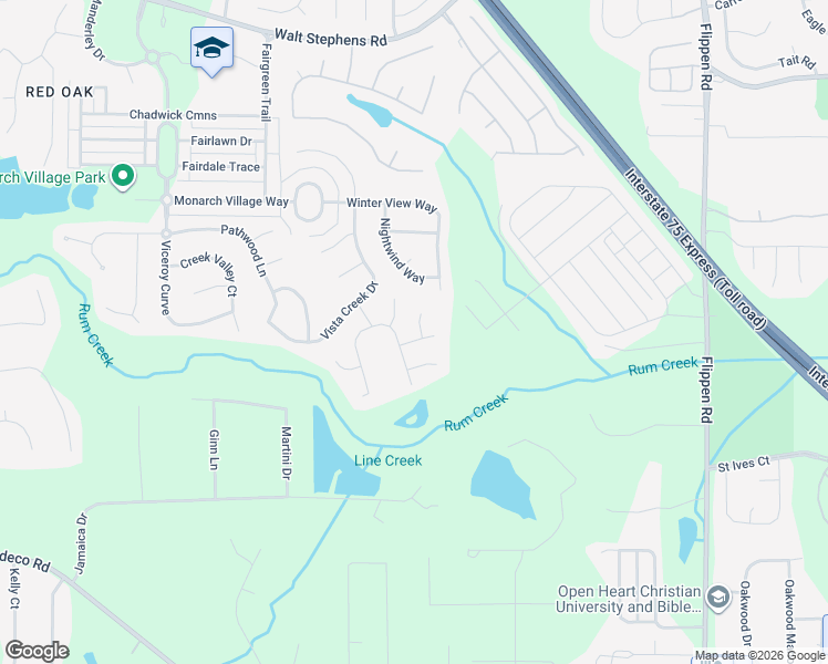 map of restaurants, bars, coffee shops, grocery stores, and more near 2003 Farm Hill Court in Stockbridge