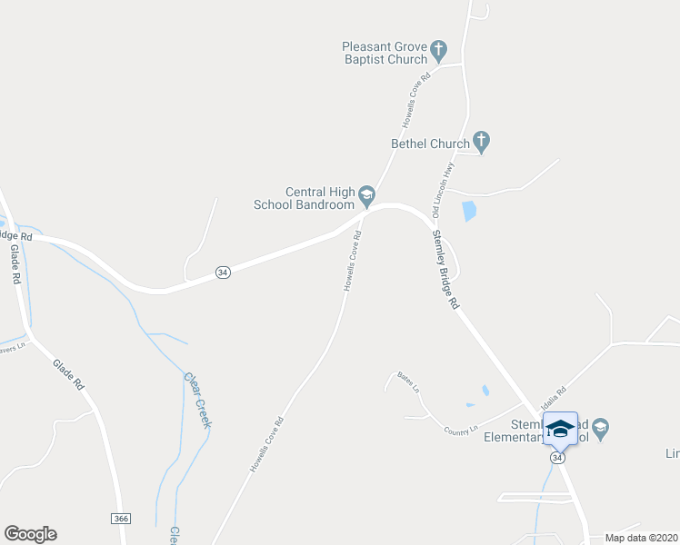 map of restaurants, bars, coffee shops, grocery stores, and more near 6879 Howells Cove Road in Talladega