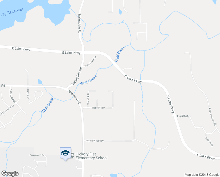 map of restaurants, bars, coffee shops, grocery stores, and more near 200 Radcliffe Drive in McDonough