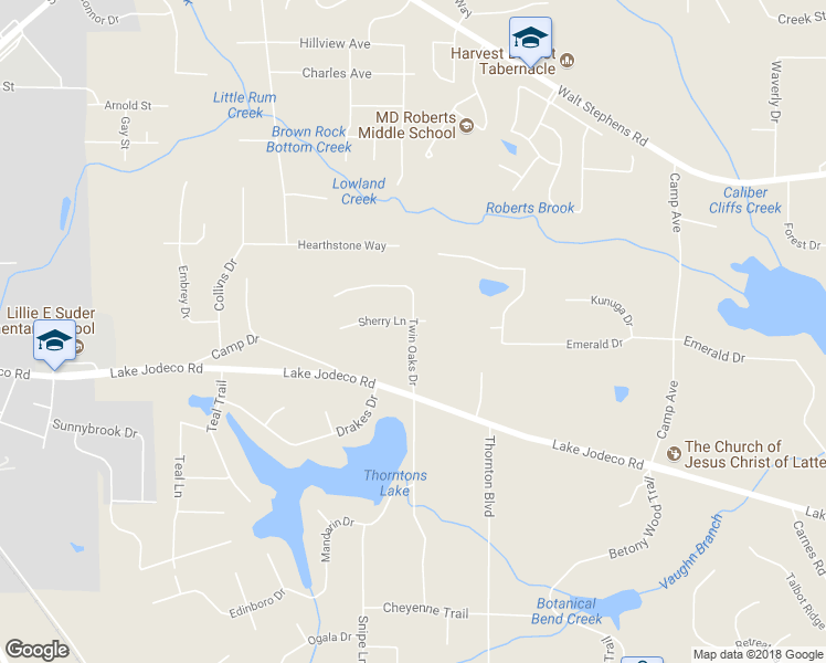 map of restaurants, bars, coffee shops, grocery stores, and more near 8768 Twin Oaks Drive in Jonesboro