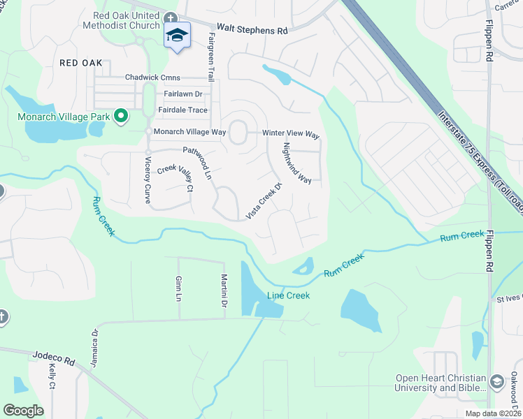map of restaurants, bars, coffee shops, grocery stores, and more near 359 Vista Creek Drive in Stockbridge