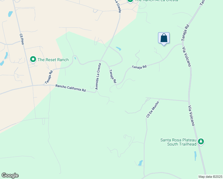 map of restaurants, bars, coffee shops, grocery stores, and more near 19255 Tenaja Road in Murrieta