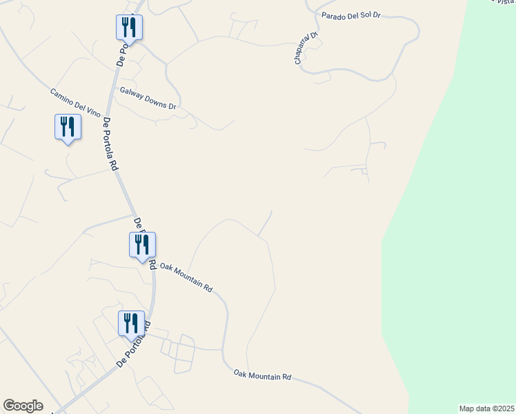 map of restaurants, bars, coffee shops, grocery stores, and more near Calle Las Lomas in Temecula