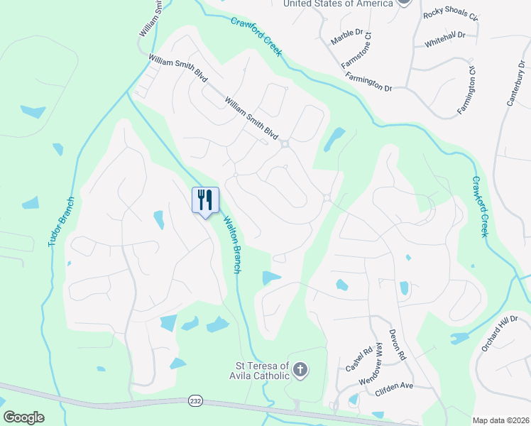 map of restaurants, bars, coffee shops, grocery stores, and more near 535 Bunchgrass Street in Evans