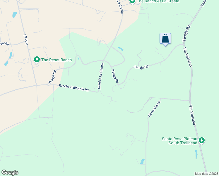 map of restaurants, bars, coffee shops, grocery stores, and more near 19255 Tenaja Road in Murrieta