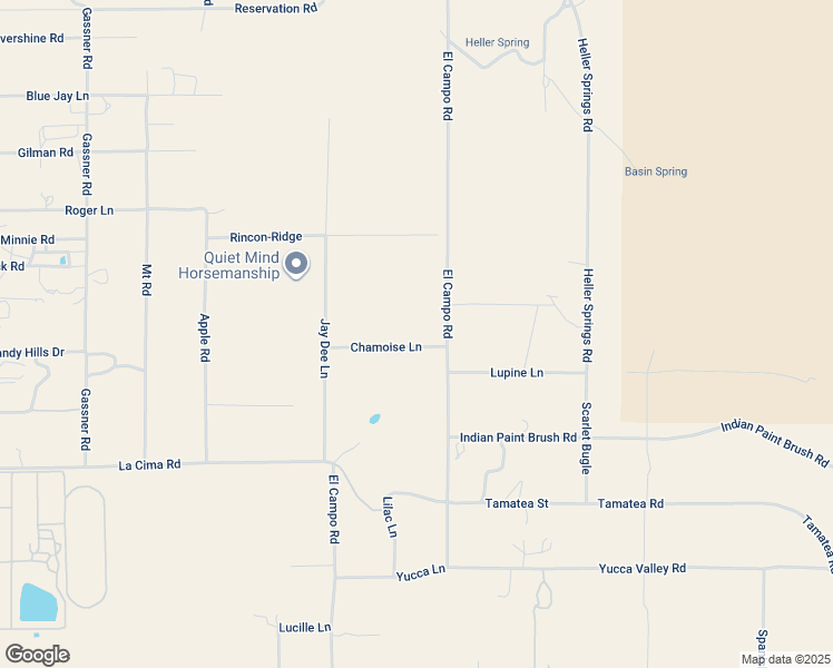 map of restaurants, bars, coffee shops, grocery stores, and more near 41735 El Campo Road in Anza