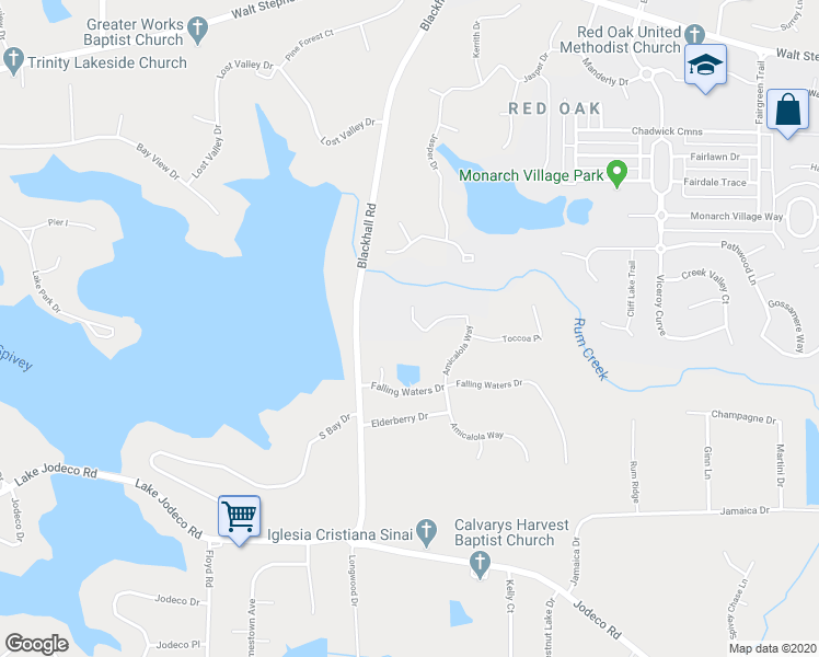 map of restaurants, bars, coffee shops, grocery stores, and more near 563 Serene Waters Trail in Jonesboro