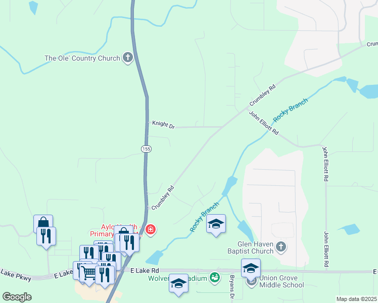 map of restaurants, bars, coffee shops, grocery stores, and more near 209 Crumbley Road in McDonough