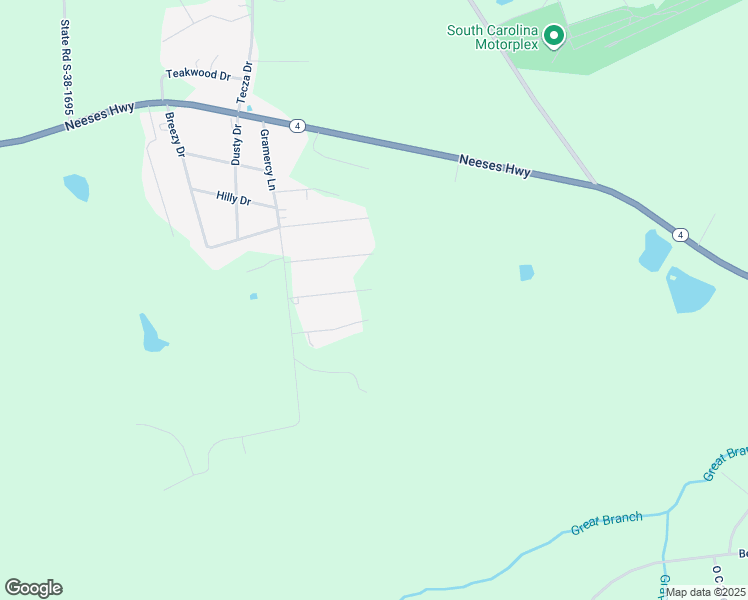 map of restaurants, bars, coffee shops, grocery stores, and more near 148 Cavalier Drive in Orangeburg