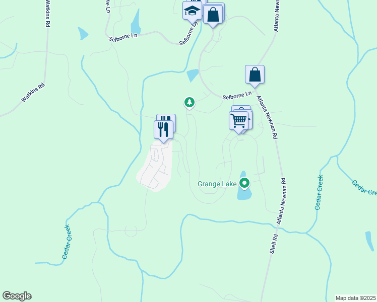 map of restaurants, bars, coffee shops, grocery stores, and more near 10931 Serenbe Lane in Palmetto
