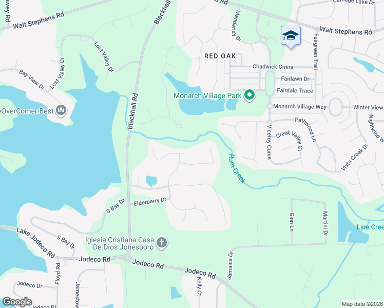 map of restaurants, bars, coffee shops, grocery stores, and more near 301 Toccoa Place in Jonesboro