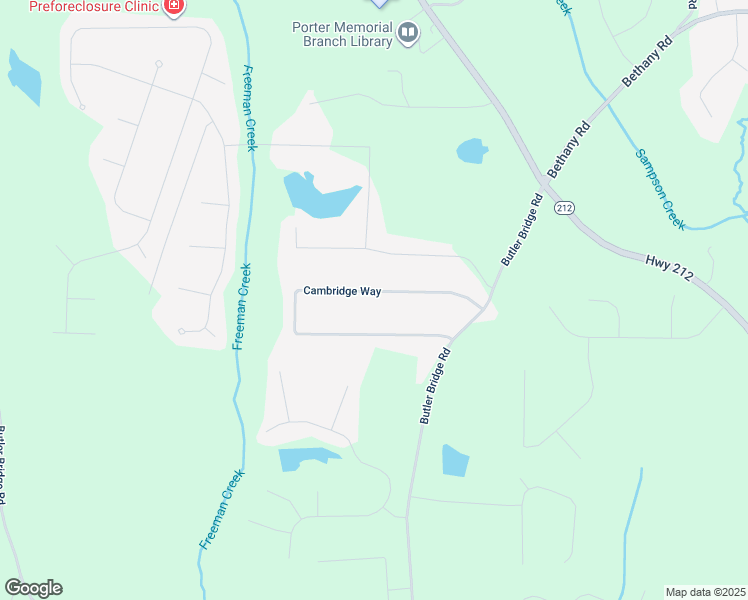 map of restaurants, bars, coffee shops, grocery stores, and more near 145 Cambridge Way in Covington