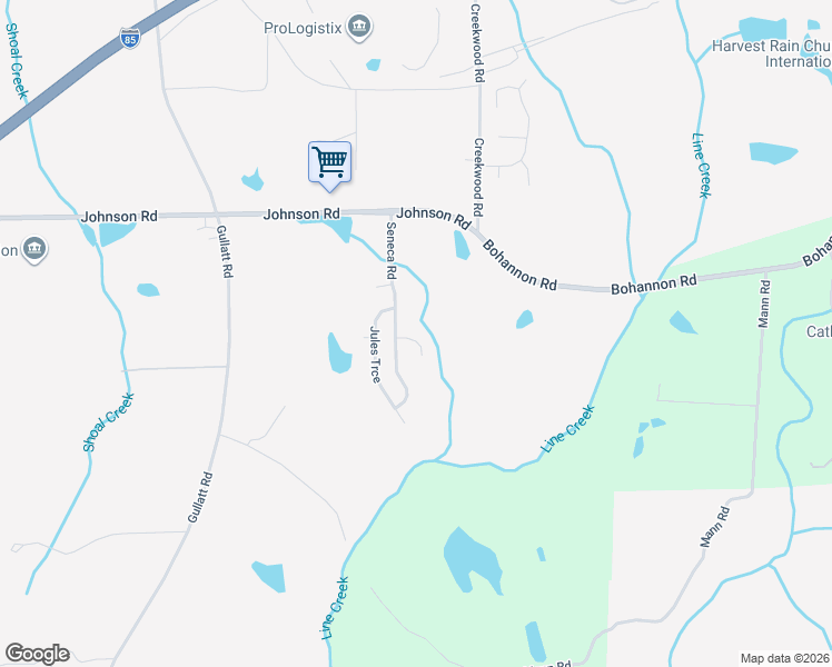 map of restaurants, bars, coffee shops, grocery stores, and more near 240 Horseman Run in Palmetto