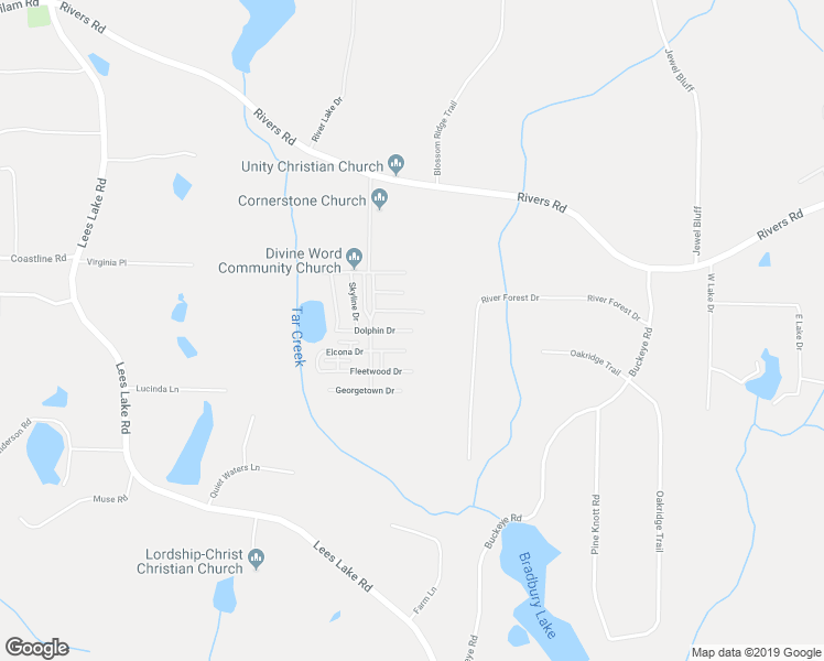 map of restaurants, bars, coffee shops, grocery stores, and more near 104 Dolphin Drive in Fayetteville