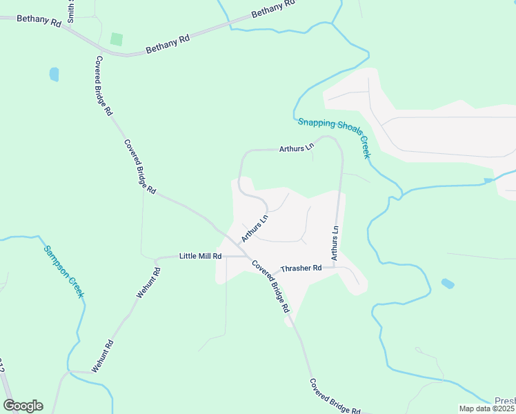 map of restaurants, bars, coffee shops, grocery stores, and more near 460 Arthurs Lane in Covington