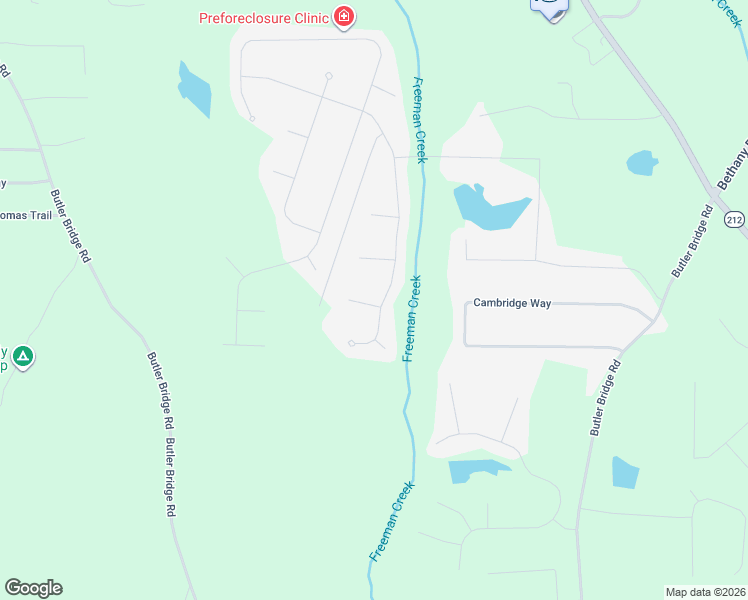 map of restaurants, bars, coffee shops, grocery stores, and more near 10 Creekside Court in Covington