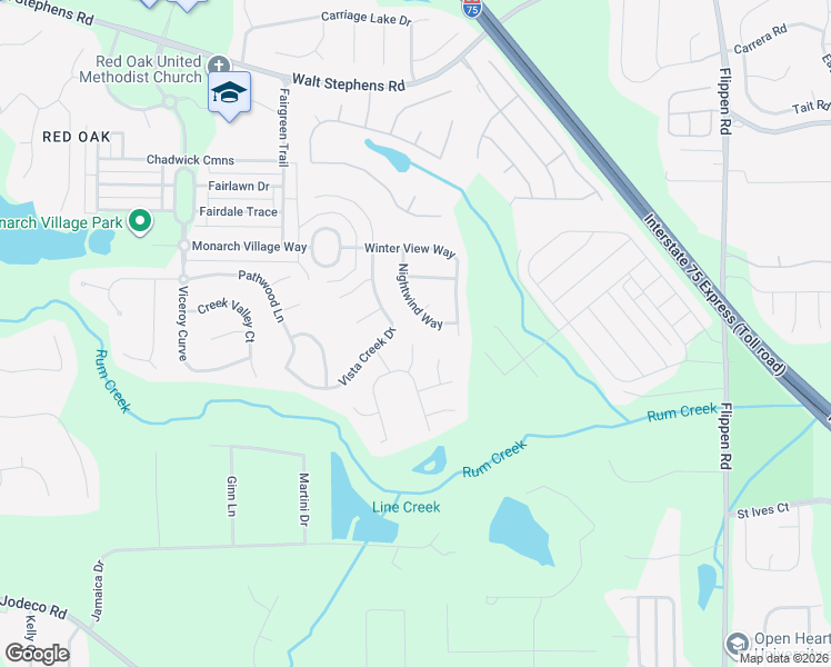 map of restaurants, bars, coffee shops, grocery stores, and more near 800 Indigo Court in Stockbridge